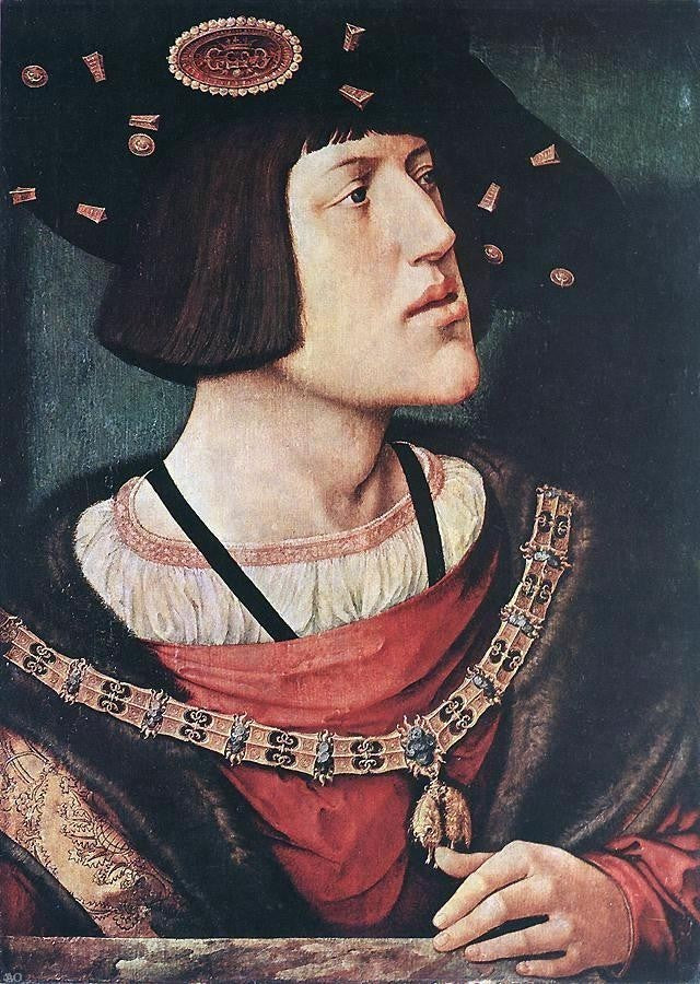 Bernaert Van Orley Portrait of Charles V, Gallery Wrapped Canvas, 18"x27"