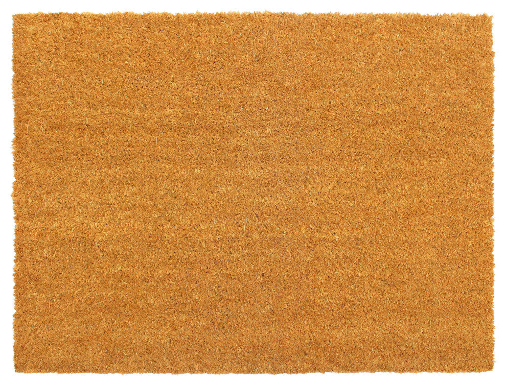 RugSmith Natural Machine Tufted Plain Doormat, 36" x 48"