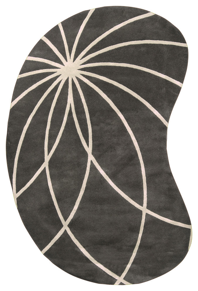 Surya Forum Area Rugs Style FM-7173, 6' x 9' Kidney