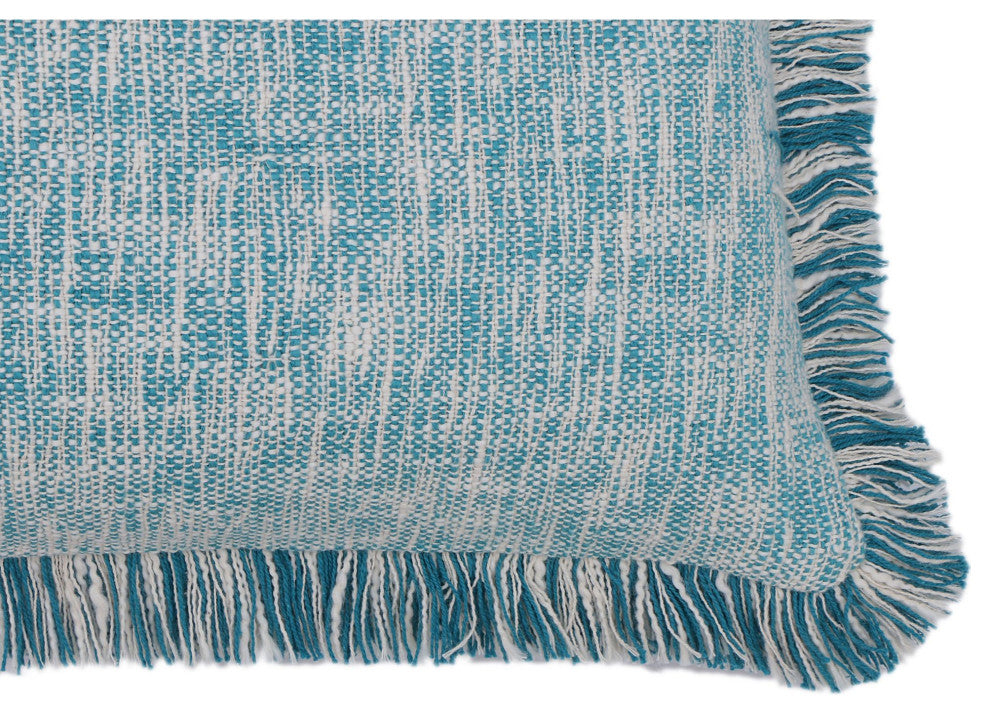 Denim Hand-Woven Idlewild Throw Pillow, 16" x 26"