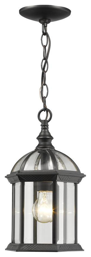 1-Light Outdoor Chain, Black
