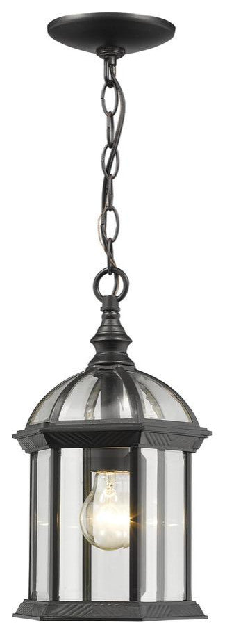 1-Light Outdoor Chain, Black