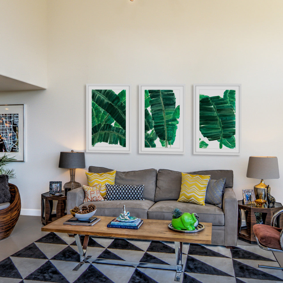 Delacroix II Triptych, 36x18