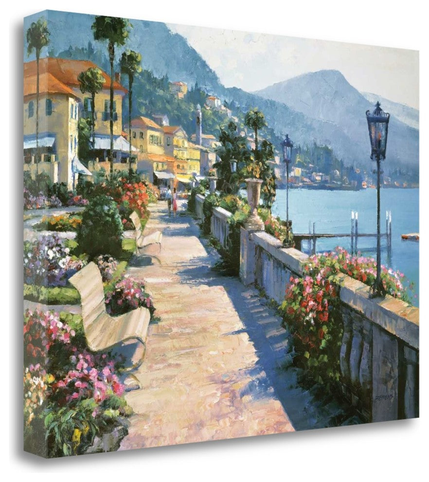 "Bellagio Promenade" By Howard Behrens, Giclee Print on Gallery Wrap Canvas