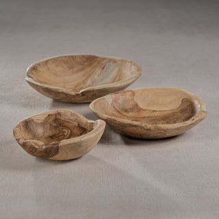 Potenza Natural Teakwood Bowl, Large