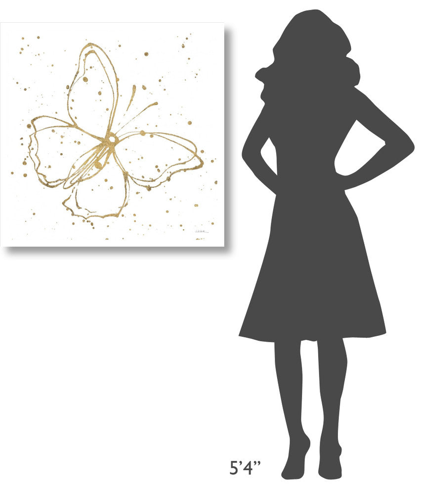 "Golden Wings I" Digital Paper Print by Shirley Novak, 32"x32"