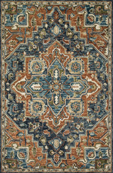 Rust/Multi Victoria Area Rugs by Loloi, Rust/Multi, 7'9"x9'9"