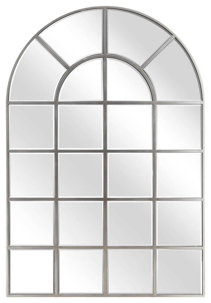 Beveled Arch Window Wall Mirror, 0.25" Beveled Edge, 44"x30" Bathroom Mirror