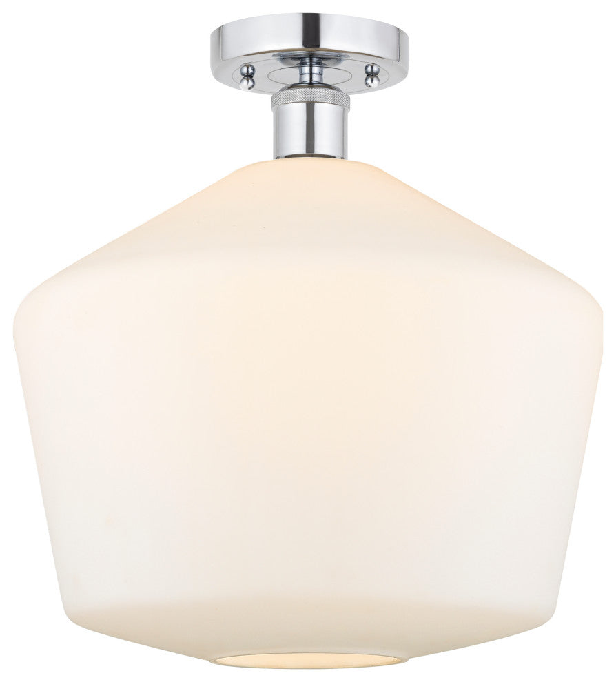 Innovations 616-1F-PC-G651-12 1 Light Semi-Flush Mount, Polished Chrome
