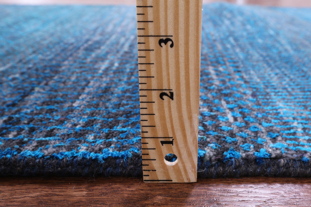 2' 5" X 18' 3" Runner Super Savannah Gabbeh Wool and Silk Handmade Rug Q6887