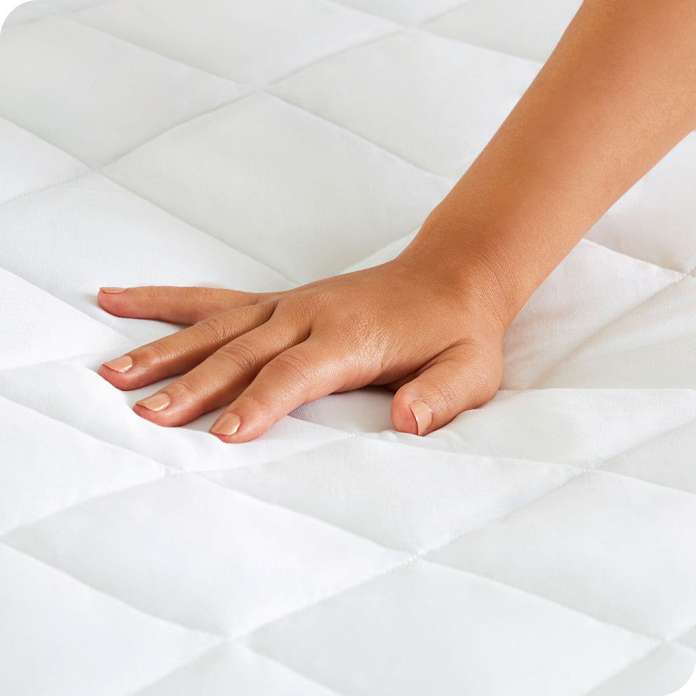 Bare Home Quilted Fitted Mattress Pad, Twin