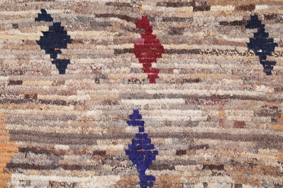 Consigned, Gabbeh Hand-Knotted Persian Novelty Oriental Area Rug Wool, 5'5"X3'2"