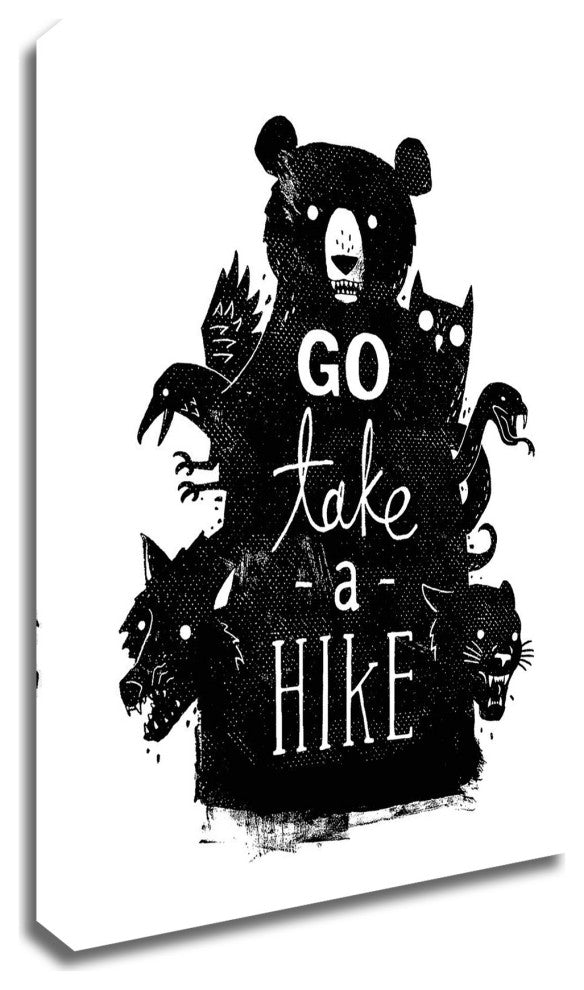 "Go Take a Hike" by Michael Buxton, Print on Canvas, 14"x18"