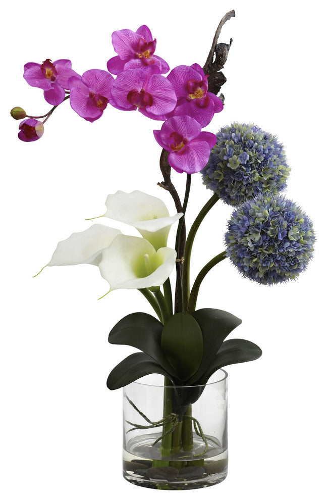 Calla, Orchid and Ball Flower Arrangement