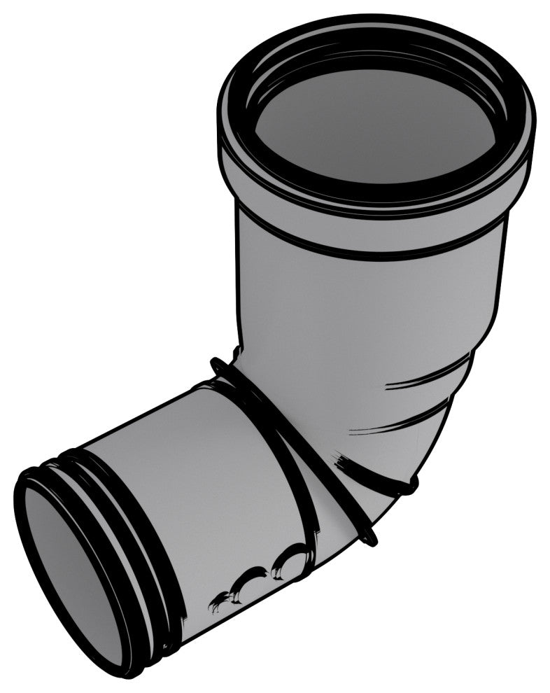 Condensing Horizontal Vent Termination, 2"x4" Concentric 90 Degree Diverter Nose