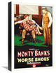 "Horse Shoes" Stretched Canvas Giclee by Hollywood Photo Archive, 12x18"