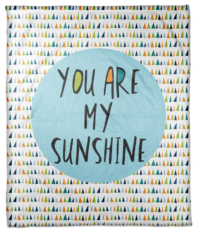 You Are My Sunshine - Blue 50x60 Coral Fleece Blanket