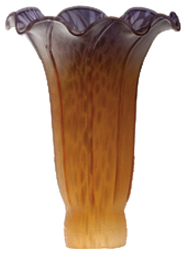 Meyda Lighting 10168 3"W X 5"H Amber/Purple Lily Shade