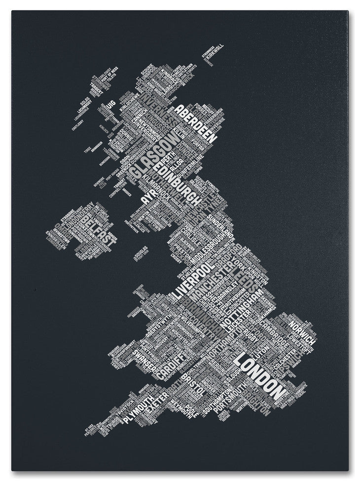 'United Kingdom V' Canvas Art by Michael Tompsett