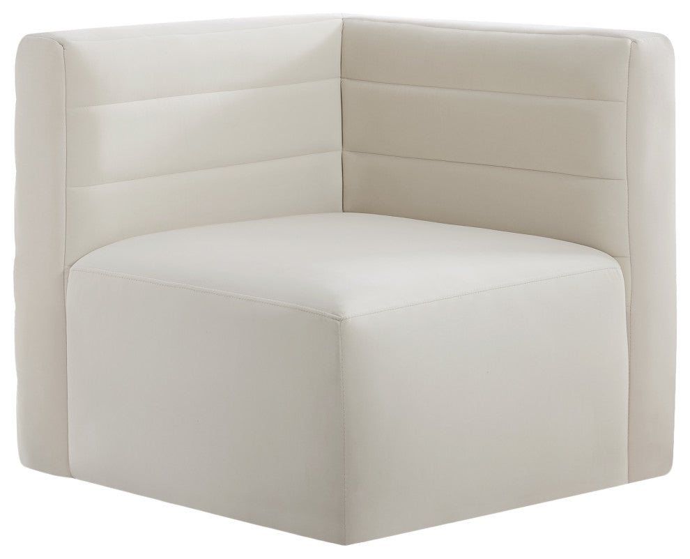 Quincy Modular Component, Cream, Corner Chair