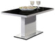 FEVITA Glass Top Coffee Table, Black