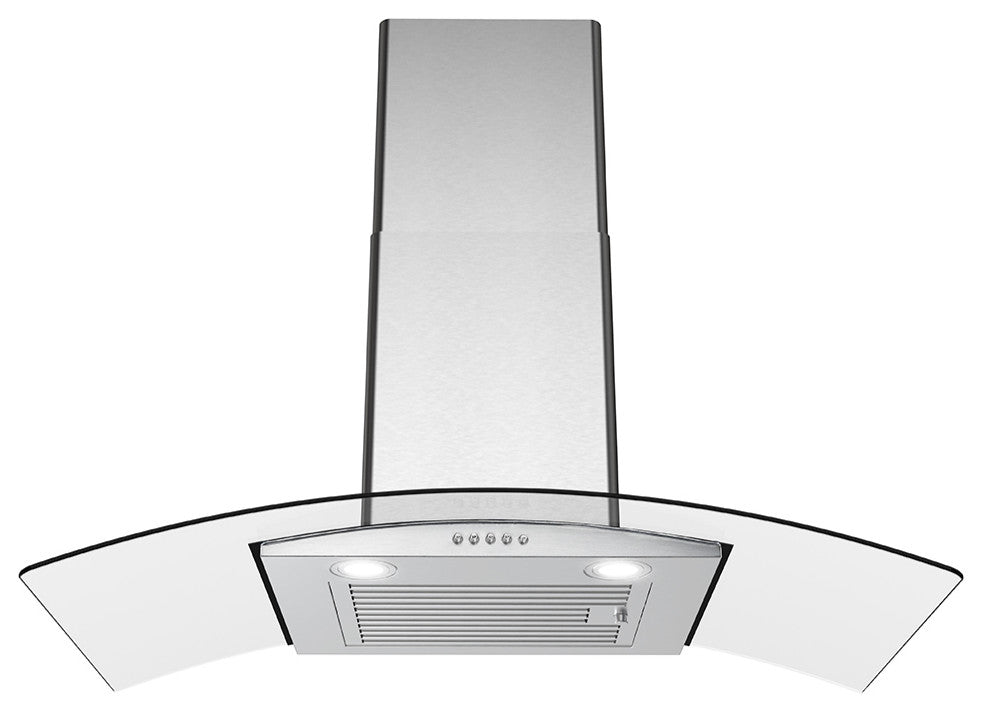 Streamline 36" Alfonso Convertible Wall Mount Range Hood, Stainless Steel