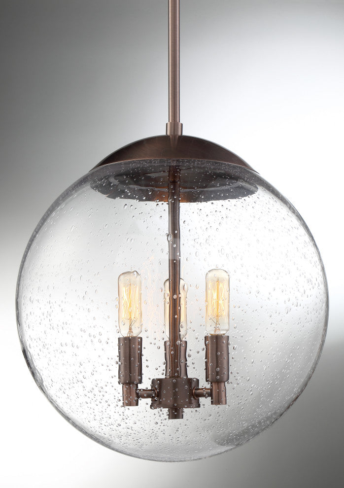 Nuvo Ariel Antique Copper Clear Seeded Pendants