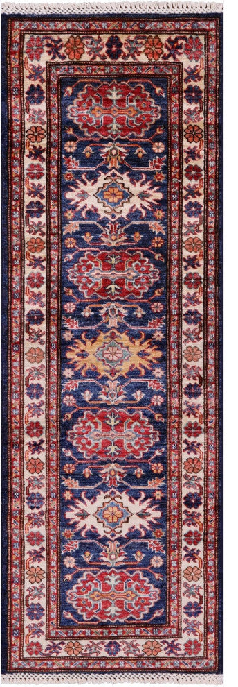 1' 11" X 5' 8" Runner Super Kazak Handmade Wool Rug Q10308