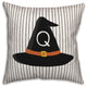 Halloween Monogram Hat Q 18x18 Spun Poly Pillow