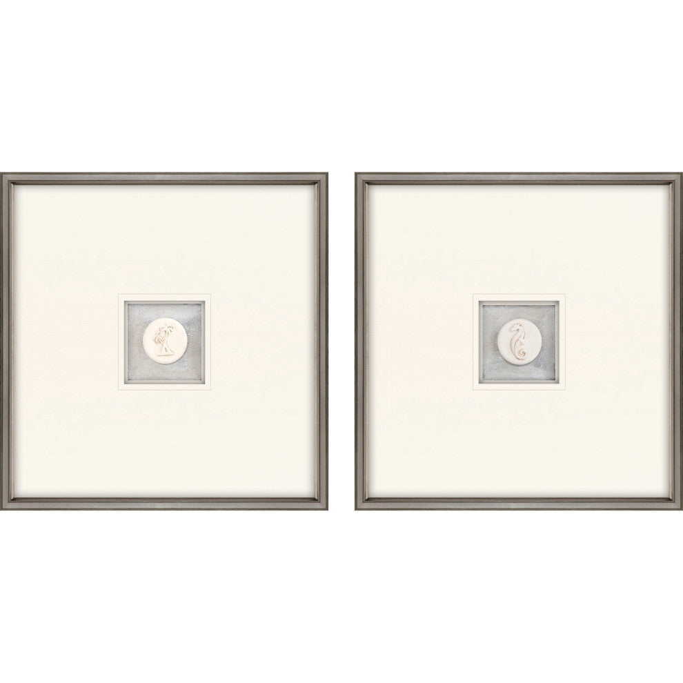 Coastal Intaglio III Artwork, 2-Piece Set