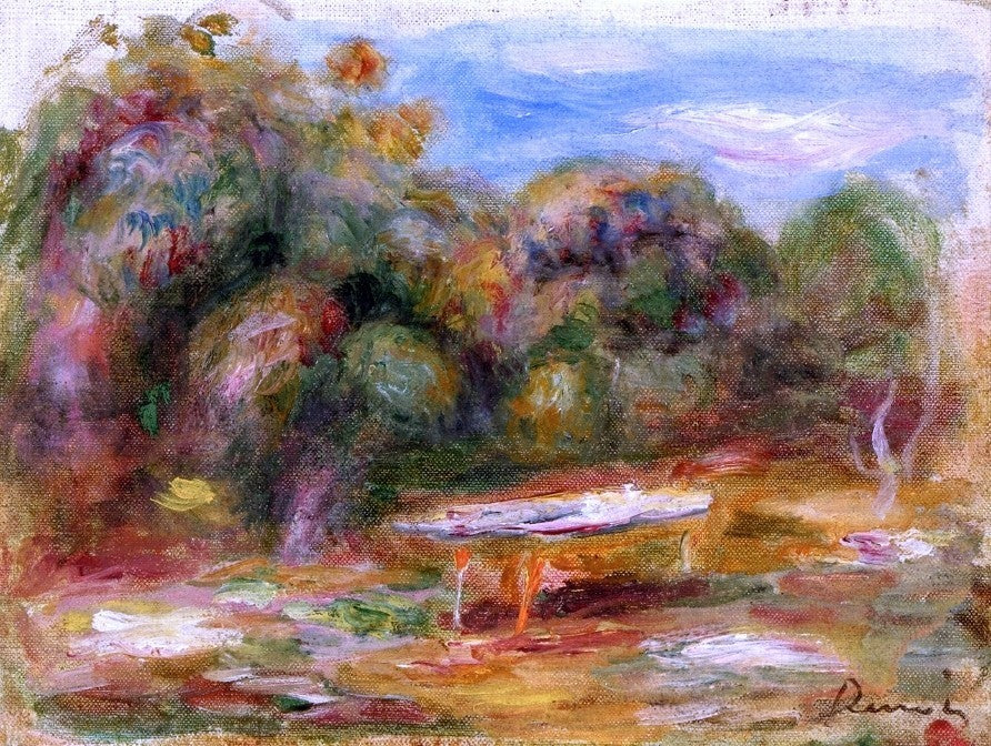 Pierre Auguste Renoir In the Garden at Collettes in Cagnes Gallery Wrap Canvas