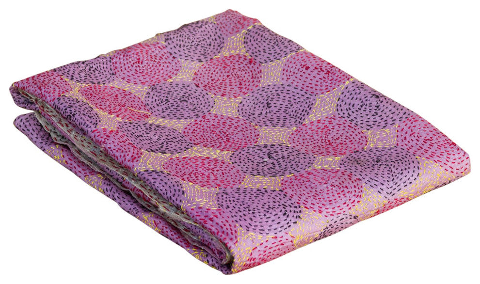 Cali Silk Kantha Throw