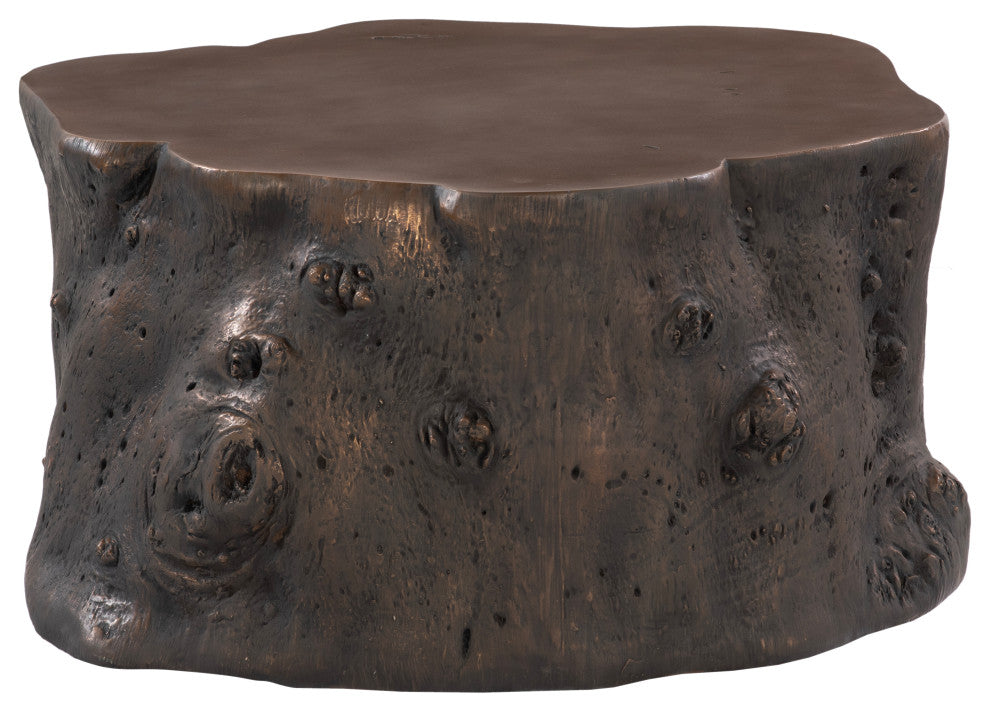 Log Coffee Table, Bronze