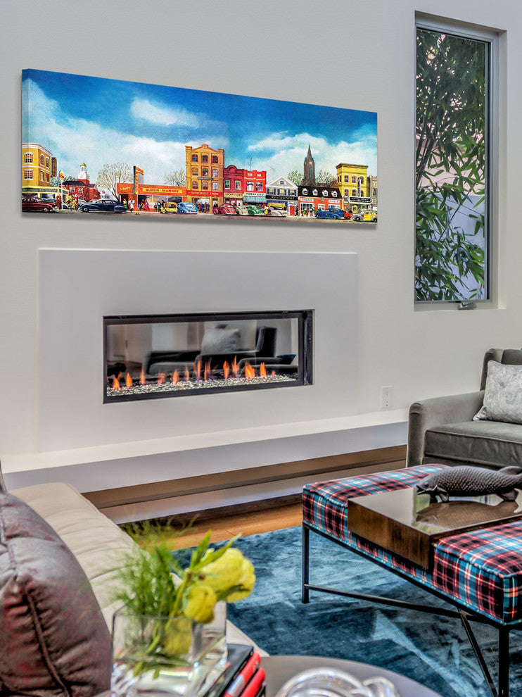 "City Life" Painting Print on Wrapped Canvas