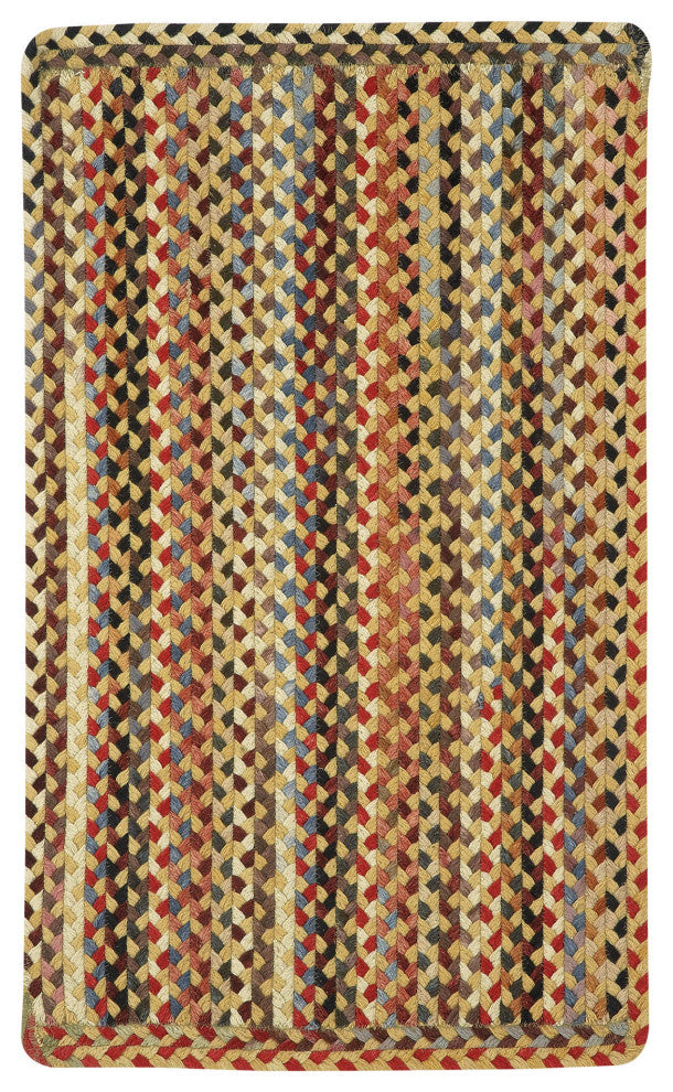 Capel St. Johnsbury Wheat 0440_100 Braided Rugs - 8' 6" X 8' 6" Vertical Stripe