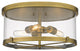 Zlite 3032F-RB 3-Light Flush Mount, Clear