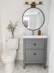 Black Metal Frame 18 Inch Round Mirror