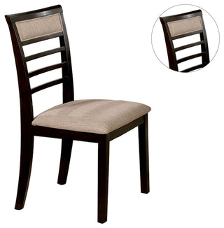 Dining Table Set, Weathered Gray and Beige, 5 Piece
