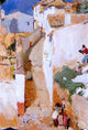 Joaquin Sorolla Y Bastida Street in Granada, 18"x27" Gallery Wrapped Canvas