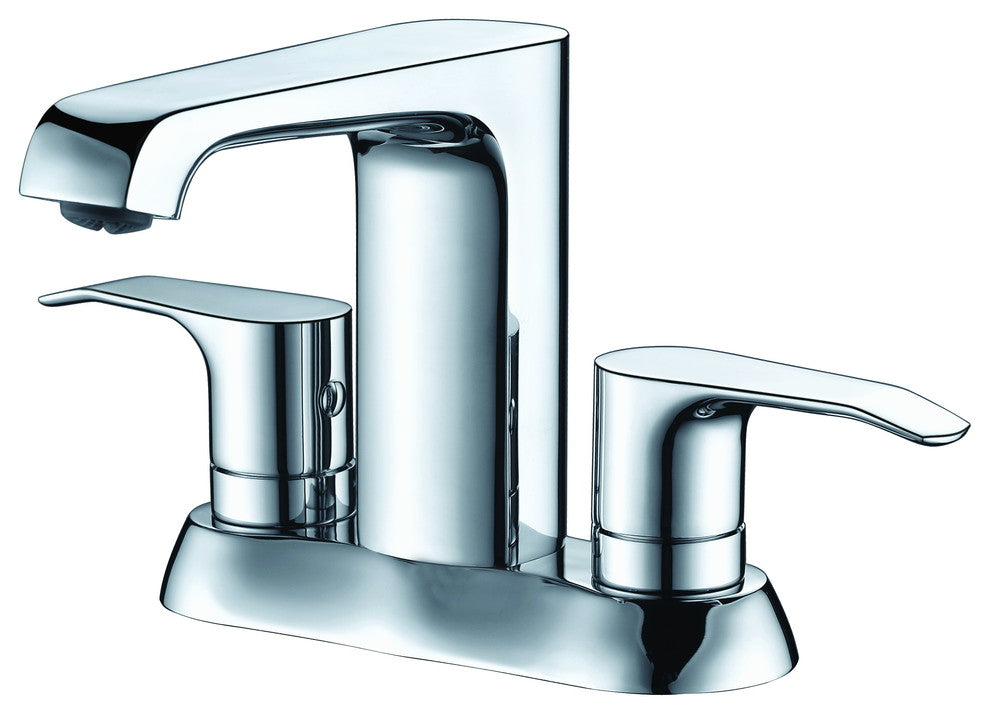 AB1493-PC Polished Chrome Two-Handle 4'' Centerset Bathroom Faucet