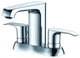 AB1493-PC Polished Chrome Two-Handle 4'' Centerset Bathroom Faucet