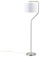 510 Design Angular Arched Metal Floor Lamp, Silver