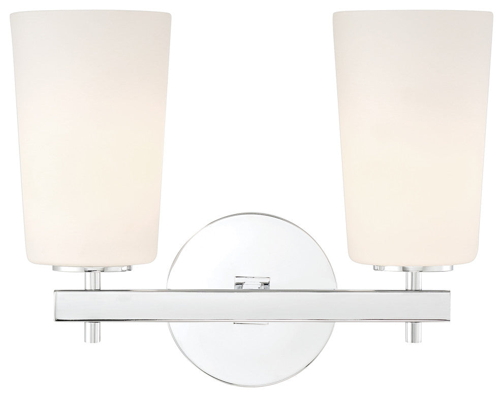 Colton 2 Light Polished Chrome Wall Mount