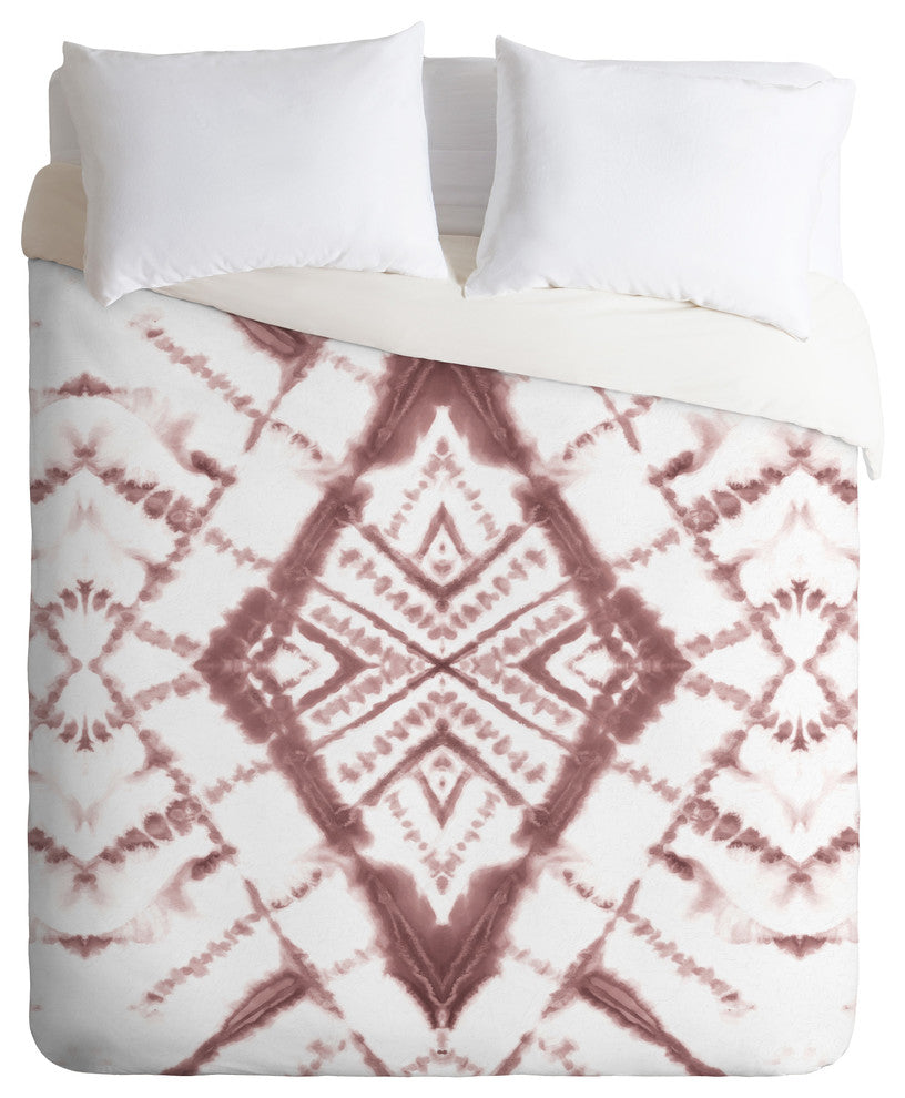 Jacqueline Maldonado Dye Diamond Taupe Duvet Cover Set, Twin XL