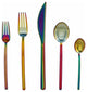 Due Flatware Set, Ice Rainbow, 5 Pcs.