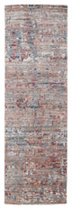 Weave & Wander Clarkson Rug, Copper/Blue/Henna, 2ft-6in x 8ft Runner