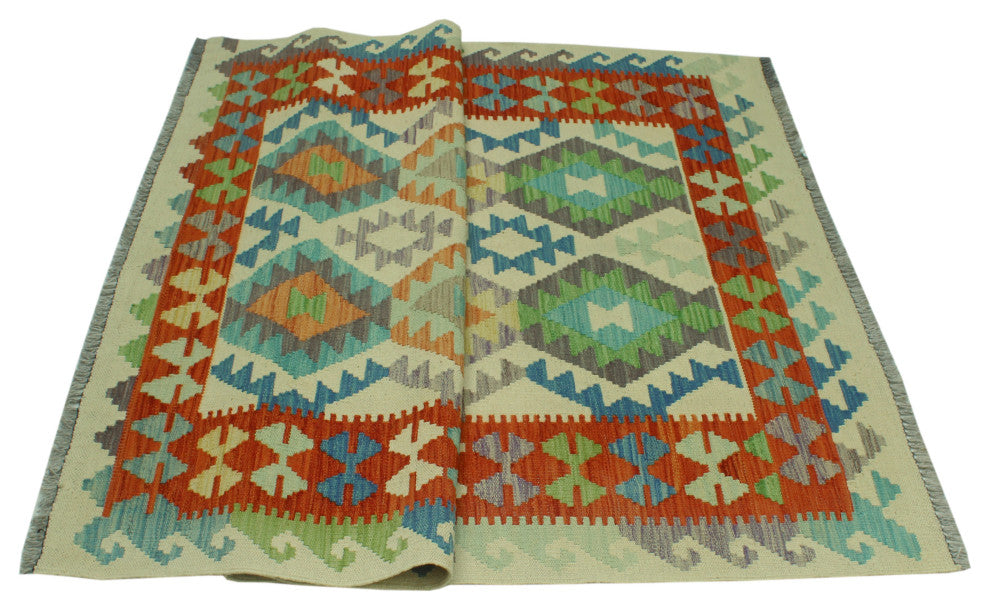 Sangat Kilim Mefkure Ivory Rug