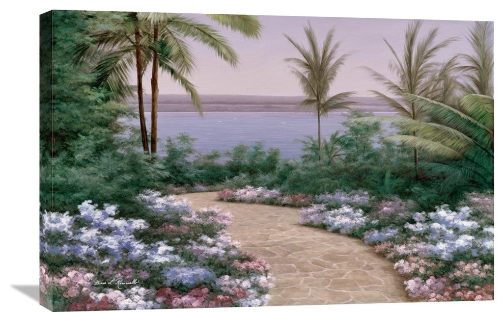 "Floral Breeze" Stretched Canvas Giclee by Diane Romanello, 30"x20"
