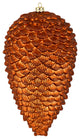 Vickerman N187388D 10" Copper Matte Glitter Pinecone Christmas Ornament