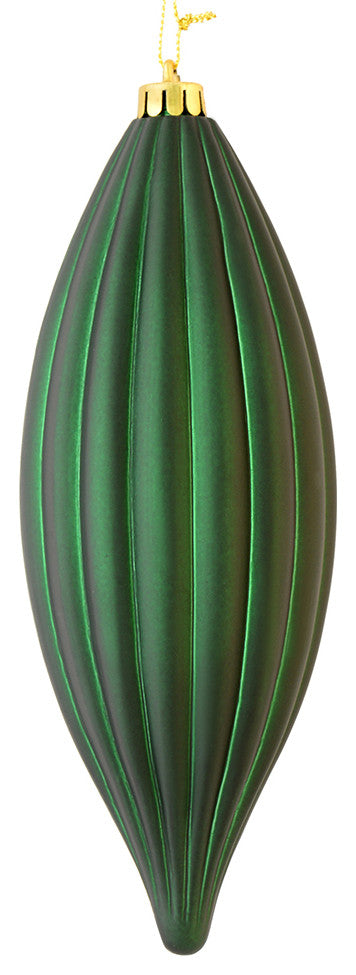 Vickerman M183274M 8" Midnight Green Matte Line Finial 4/Bag